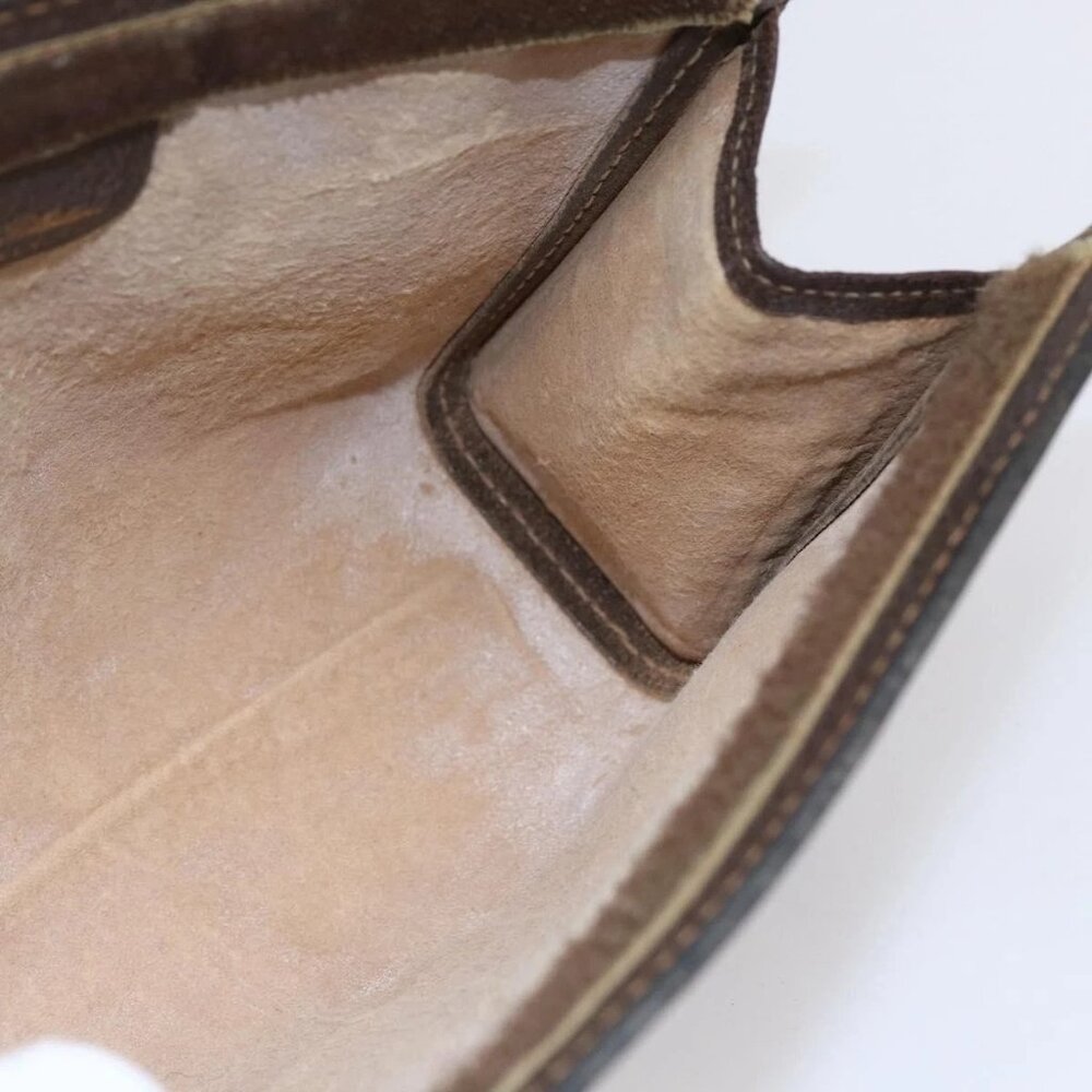 GUCCI GG Supreme Web Sherry Line Bag PVC Beige Gold 41 014 2125 23 Auth BA7795 - Picture 12 of 16